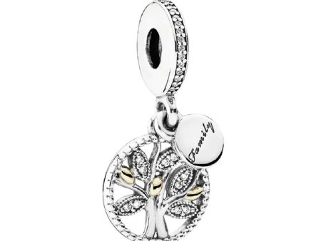 Woman s charm link Pandora SPARKLING FAMILY TREE Online now