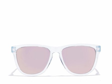 Polarised sunglasses Hawkers One Raw Transparent Rose gold (Ø 55,7 mm) Online Sale