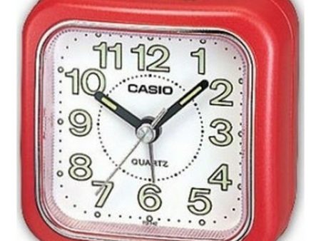 Alarm Clock Casio TQ-142-4EF Red For Sale