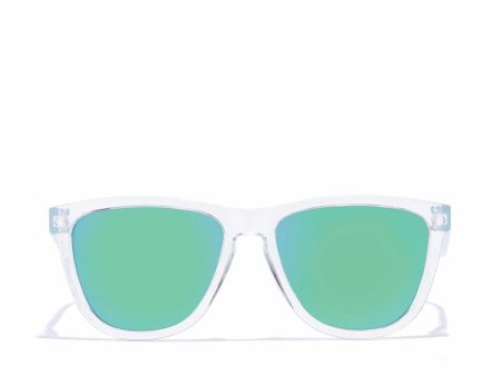 Polarised sunglasses Hawkers One Raw Emerald Green Transparent (Ø 55,7 mm) For Cheap