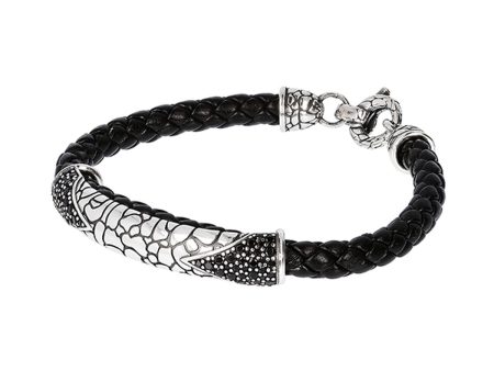 Men s Bracelet Albert M. WSOX00163.BLK For Discount