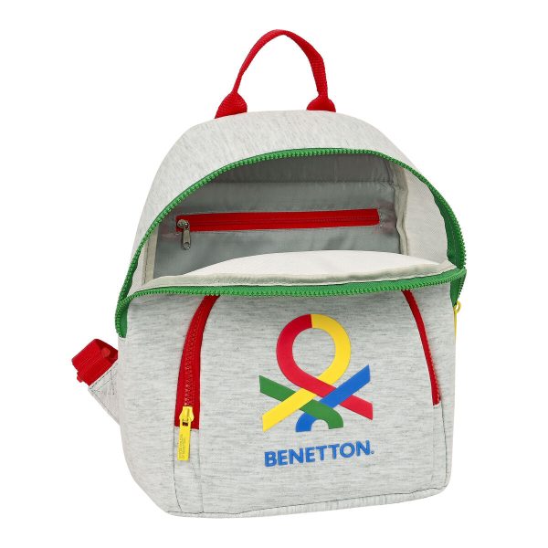 Casual Backpack Benetton Pop Grey 13 L For Sale