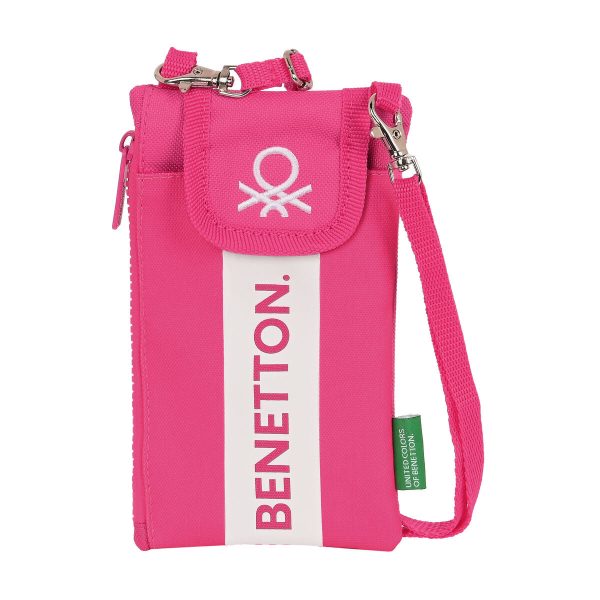 Purse Benetton Raspberry Mobile cover Fuchsia Discount