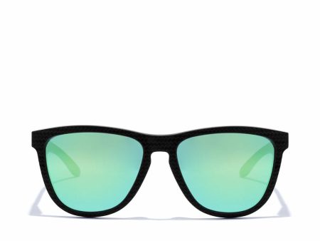 Polarised sunglasses Hawkers One Raw Carbon Fiber Black Emerald Green (Ø 55,7 mm) Cheap