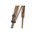 Table clock DKD Home Decor 22 x 40 x 80 cm Natural Silver Aluminium Tripod Mango wood Traditional Supply