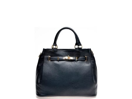 Women s Handbag Anna Luchini SS22-AL-1762-NERO Black 36 x 29 x 17 cm For Discount