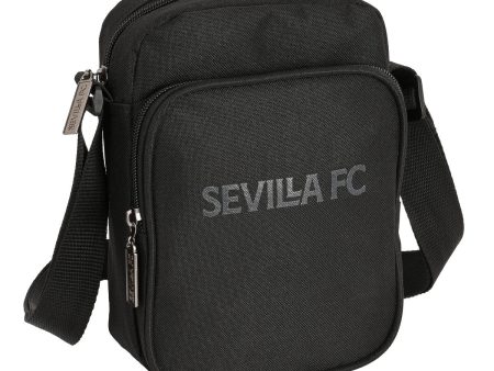 Shoulder Bag Sevilla Fútbol Club Teen 16 x 22 x 6 cm Black Fashion