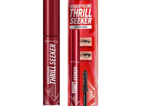 Mascara Rimmel London Wonder Volume Thrill Seeker Extreme Black 8 ml Online Hot Sale