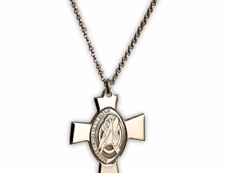 Unisex Necklace Amen CROCE GESU MADRE PERLA on Sale