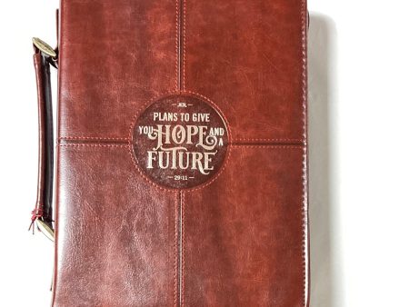 HOPE FUTURE BRN LG BIBLE COVER-0086 Discount