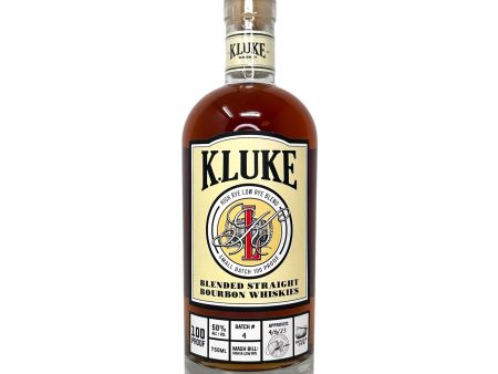 K.LUKE Whiskey Company Small Batch 100 Proof Bourbon Batch 4 For Sale